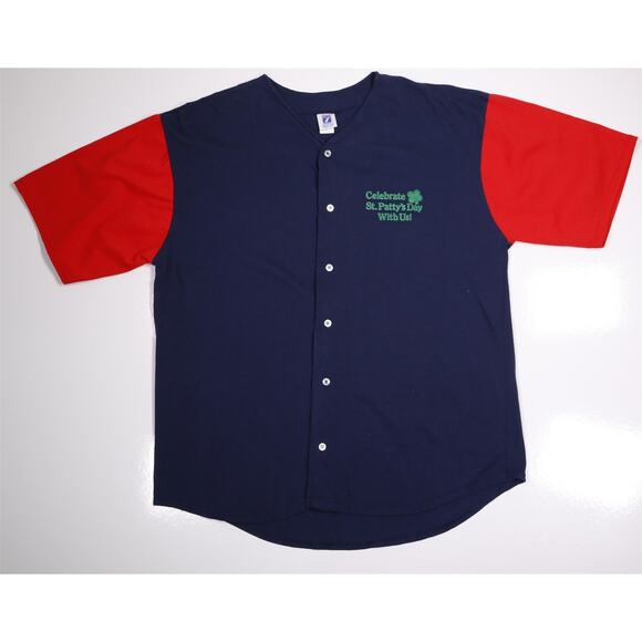 The Derby Pub Atlanta Vintage 1996 Button-Up Kiss me im Irish Shirt by Logo 7 XL - Picture 1 of 8